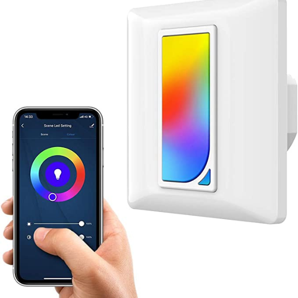 Smart Wall Switch with RGBW RGBW Scene Light